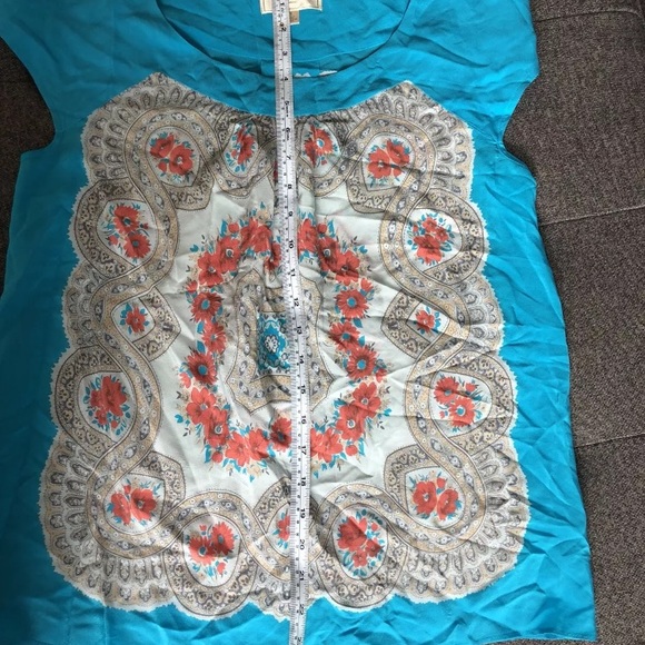 Anthropologie moulinette soeurs silk blouse sz s - Picture 2 of 5